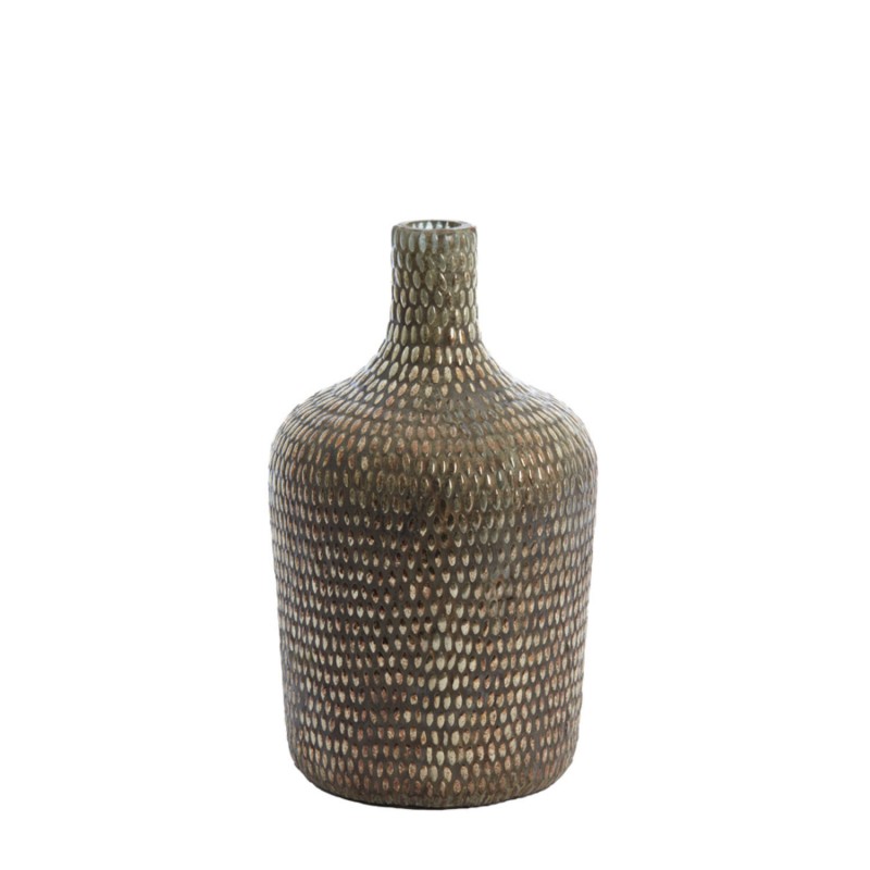 VASE BOTTLE GLASS MOSAIC ANTIK COOPER 30